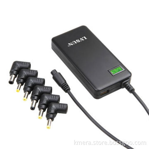Universal Laptop Adapter with Only 17mm Slim Housing/LCD Display Showing Working Status on Body